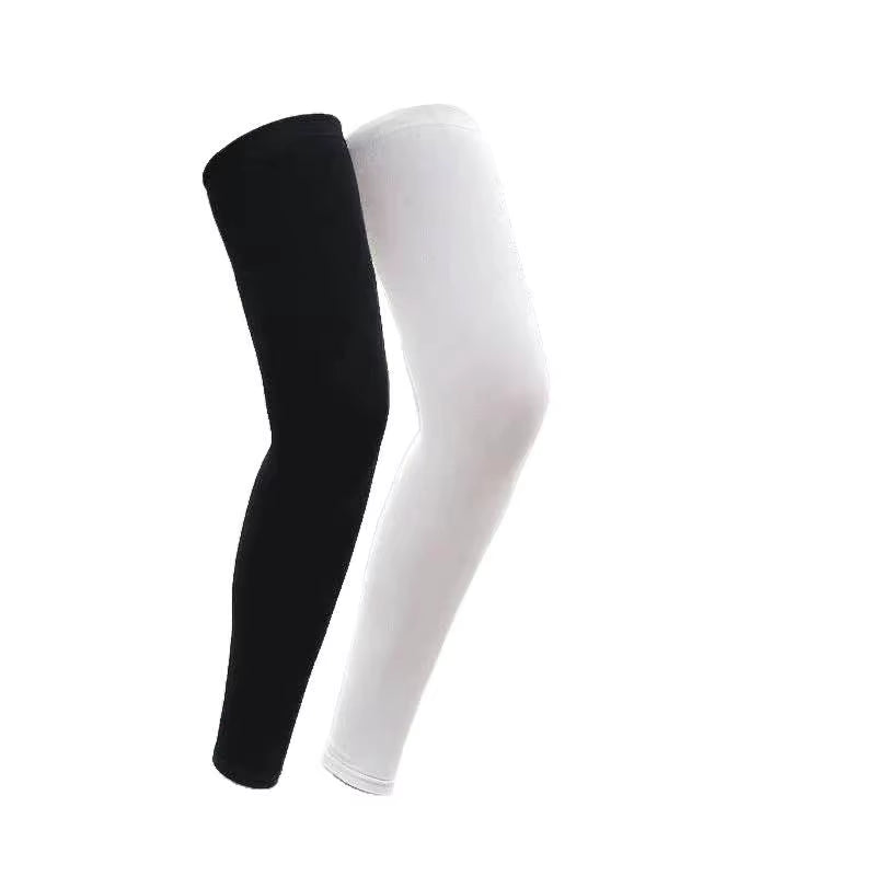 Unisex Sports Fitness Leg Sleeves UV Protection Sun Block Compression Leg Cover for Outdoor Running Cycling Hiking