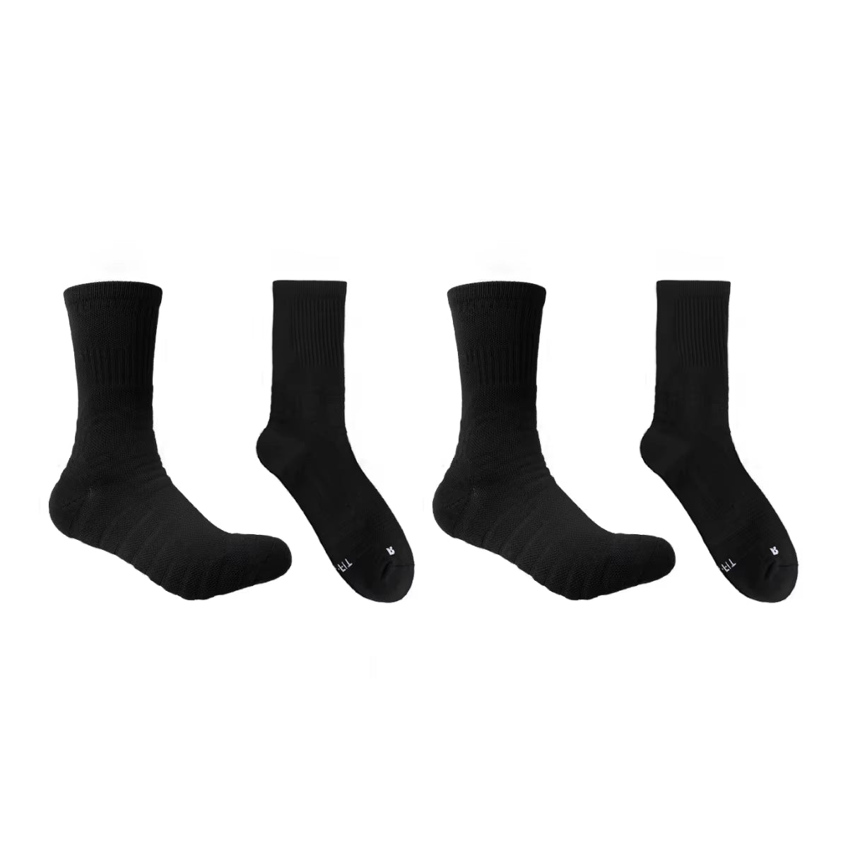 1 Pair of Mid Length Basketball Socks with Thickened Towel Bottom, anti Slip and Shock-Absorbing Sports Socks