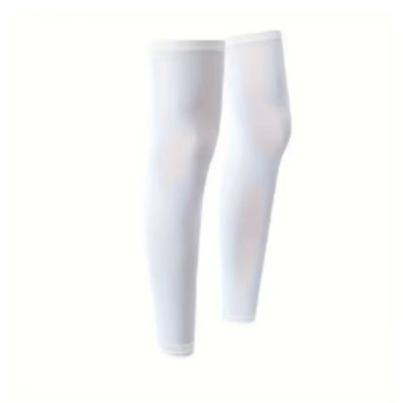 Unisex Sports Fitness Leg Sleeves UV Protection Sun Block Compression Leg Cover for Outdoor Running Cycling Hiking