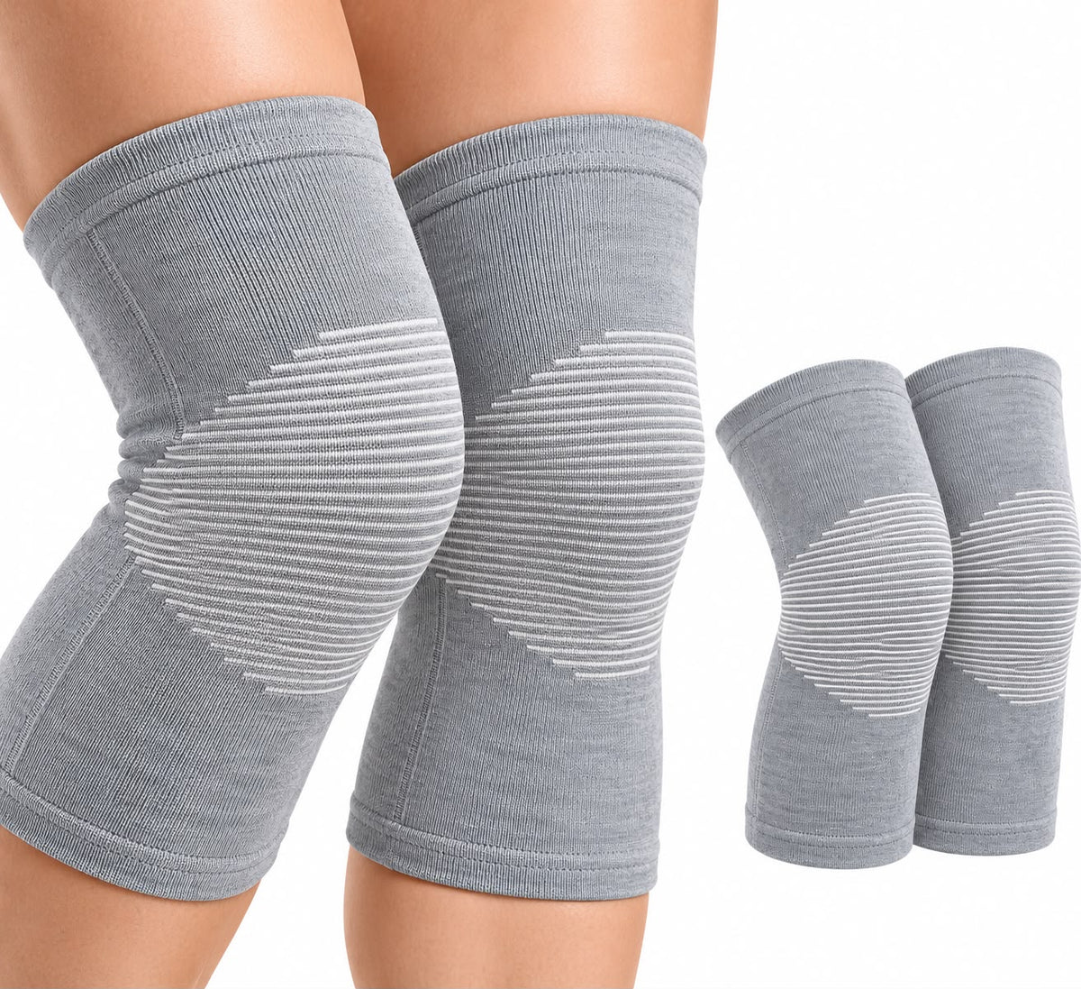 1PCS Knee Sleeve,Breathable Compress Bamboo Knee Sleeves Elastic Warm Knees Brace Relieve Knees Pain Leg Sleeves for Women Men