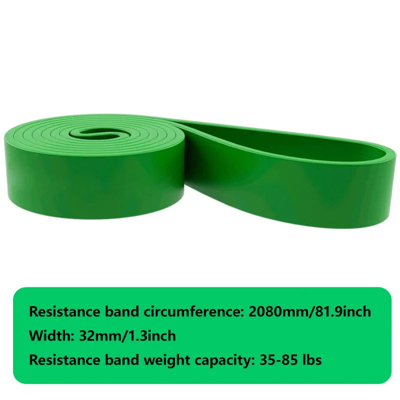 New 1Pcs Tough Latex Resistance Band Elastic Exercise Strength Pull-Ups Auxiliary Band Fitness Equipment Strengthening Train